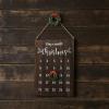 Xjdzineq Holiday Wooden Countdown Calendar Wall Mounted Decoration Family Activity Environmental Conscious Workmanship Participatory Family Arrival Calendar view 4