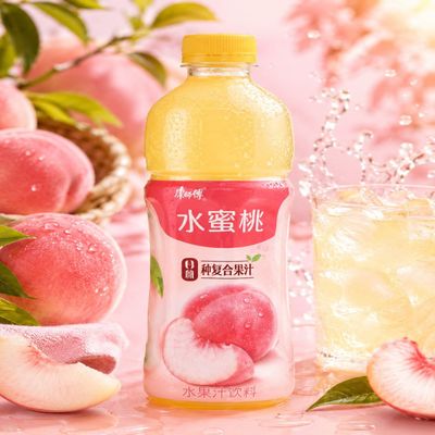 Fakhri MASTER KONG Peach Flavour Drink Refreshing Fruity Summer Beverage 500ml