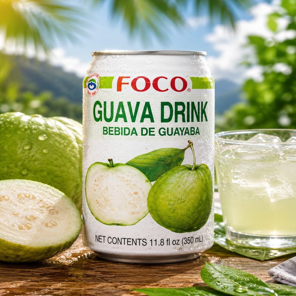 Fakhri Guava Drink Can Refreshing Tropical Summer Beverage Ready to Drink 350ml