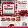 Raspberry Fruit Chunks 150g | Soft & Fruity Raspberry Pieces for Yogurt topping, Oats, Baking & Snacks | Real Fruit Bites view 1