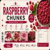 Raspberry Fruit Chunks 150g | Soft & Fruity Raspberry Pieces for Yogurt topping, Oats, Baking & Snacks | Real Fruit Bites view 2
