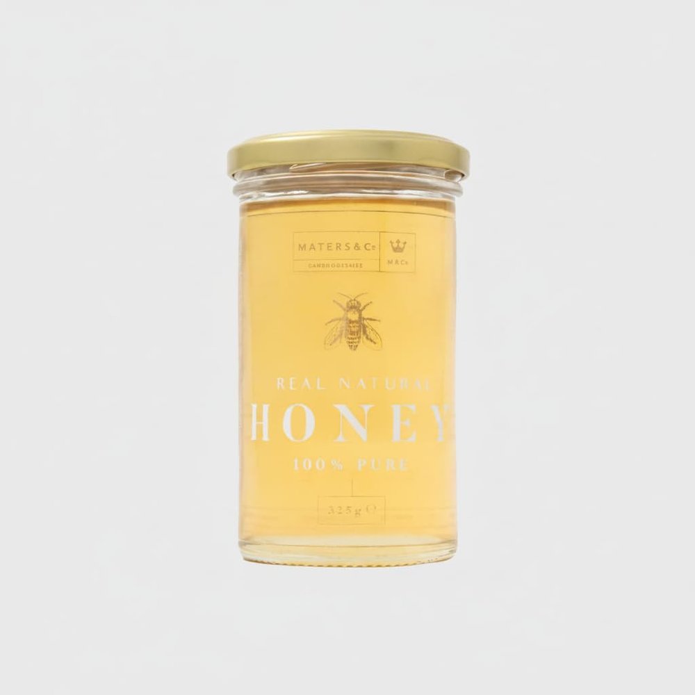 Maters & Co. Raw Borage Starflower Honey, Naturally High in Fructose, Cold-Extracted, Cambridgeshire UK