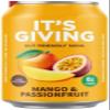 Gut Friendly Soda, Mango & Passionfruit Flavour, 330ml Cans, 24 Pack Tropical Fruit Drink - By Kandy Collection view 2