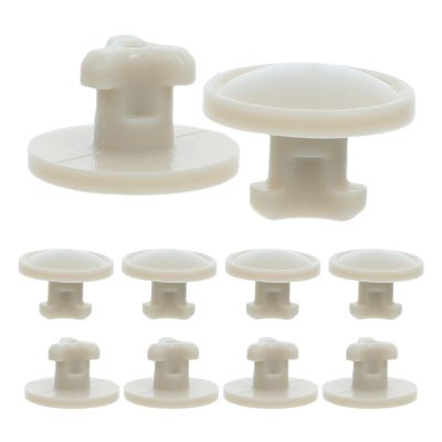 TOYANDONA Silicone Vent Plugs 10Pcs Beige Round Replacement for Lunch Boxes