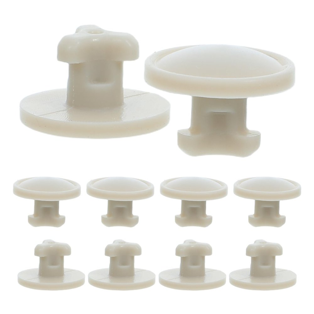 TOYANDONA Silicone Vent Plugs 10Pcs Beige Round Replacement for Lunch Boxes