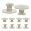 TOYANDONA Silicone Vent Plugs 10Pcs Beige Round Replacement for Lunch Boxes view 1