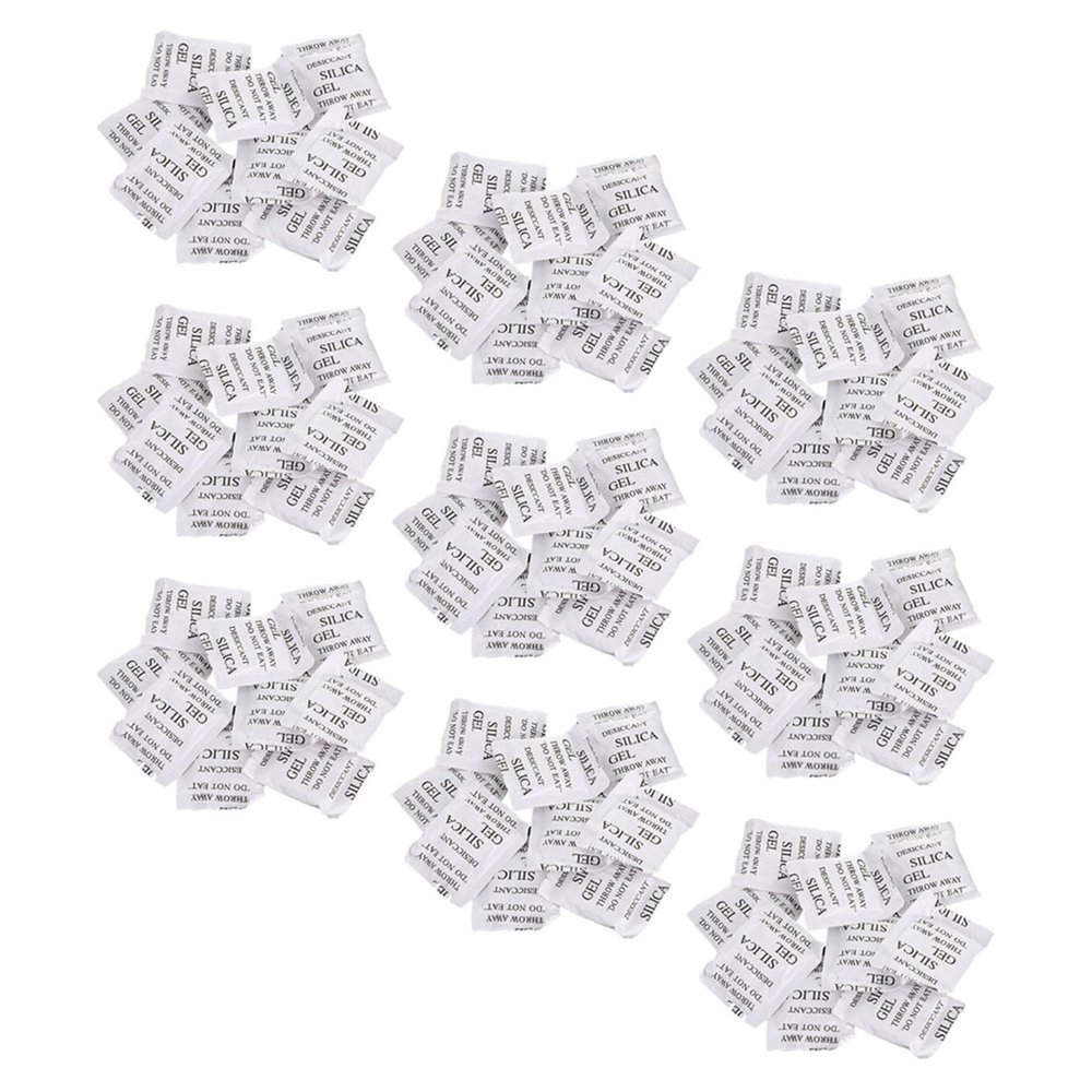 BCOATH 100pcs Silica Gel Desiccant Bags for Home Moisture Absorbing, Safe Material with Quick Absorption, for Wardrobe Use in Humid Weather