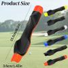 Golf Club Grip Trainer, Golf Training Aid, Alignment Sticks Aids, Muscle Memory Trainer Practice Tool For All Levels To Enhance Grip Strength, Precision, Swing Skill (Orange) view 2