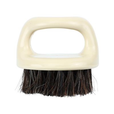 VILLCASE Portable Shoe Cleaning Brush with Supple Horsehair Bristles and Hanging Design, Soft Black Plastic Handle for Efficient Home Shoe and Gap Cleaning