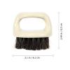 VILLCASE Portable Shoe Cleaning Brush with Supple Horsehair Bristles and Hanging Design, Soft Black Plastic Handle for Efficient Home Shoe and Gap Cleaning view 2