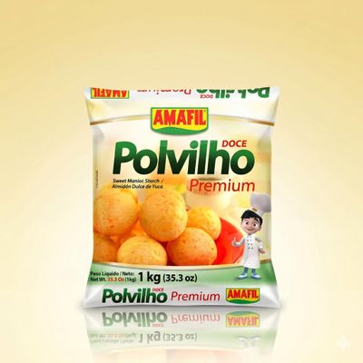 Gluten Free Premium Sweet Starch 1kg | Polvilho Doce Premium Amafil | Brazilian Cassava Sweet Flour