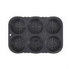 BEAZOOM Non Silicone Hamburger Bun for MOLD 6 Cavity Bread Pan Tray for Kitchen Grey view 1