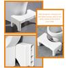 KJHBV Stable and Easy to Clean White Pp Toilet Potty Step Stool with Chic Elegant Design, Footstool for Toilet Use to Squatting Posture and Bathroom Comfort view 3