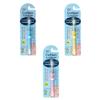 OATIPHO 3pcs Manual Toothbrush Set with Soft Bristles, Ergonomic Design and Comfortable to Hold, Suitable for Babies, Cartoon Elephant Shape for Gentle Oral Care view 1