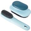 COOLHIYA 2pcs Cleaning Brush Set for Shoes and Clothing with Easy to Grip Handle, Lightweight Nylon and Abs Material, for Kitchen and Travel Use view 1