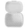 COMPUKAS Compact Lightweight Denture Storage Box and People with Fixator for Outdoor Use with Safety Locking Closure, White Pp Material Denture Supply Case view 1