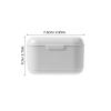 COMPUKAS Compact Lightweight Denture Storage Box and People with Fixator for Outdoor Use with Safety Locking Closure, White Pp Material Denture Supply Case view 2