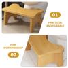 Toilet Khaki Bathroom Stool for Boys Step and Wooden, Girls view 3