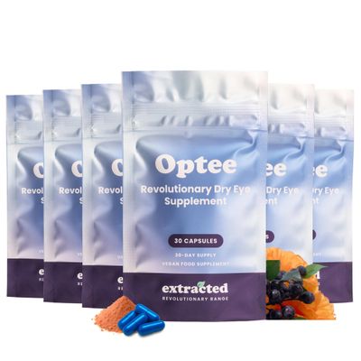 Extracted Optee Dry Eye Supplements for Adults, 180 Vegan Capsules