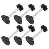 SECFOU Walker Replacement Screw Knob Hardware Nuts 6Pcs Galvanised Carbon Steel Plastic for Seniors Outdoor Walker Accessories Universal Fit Enhanced Grip view 1
