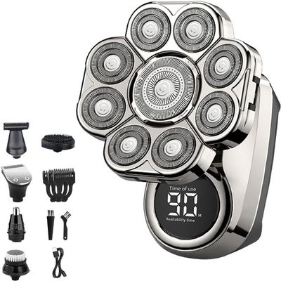 BAWLDY 9.0 Ultra6-in-1 Grooming KitWet & Dry Electric Razor Hair Trimmer(Silver)