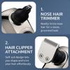 BAWLDY 9.0 Ultra6-in-1 Grooming KitWet & Dry Electric Razor Hair Trimmer(Silver) view 4
