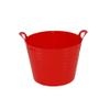 EASON BROS 26L Heavy Duty Flexible Red Plastic Storage Tub with Handle -Garden Trug or Builders Bucket Versatile Storage and Carrying Solution for Home, Garden, Stables, and Construction Uses -UK (8) view 2
