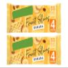 Fruit Slices Banana Snack Bars, High in Fibre, No Artificial Colours or Flavours, 55 kcal per Slice,174g view 1