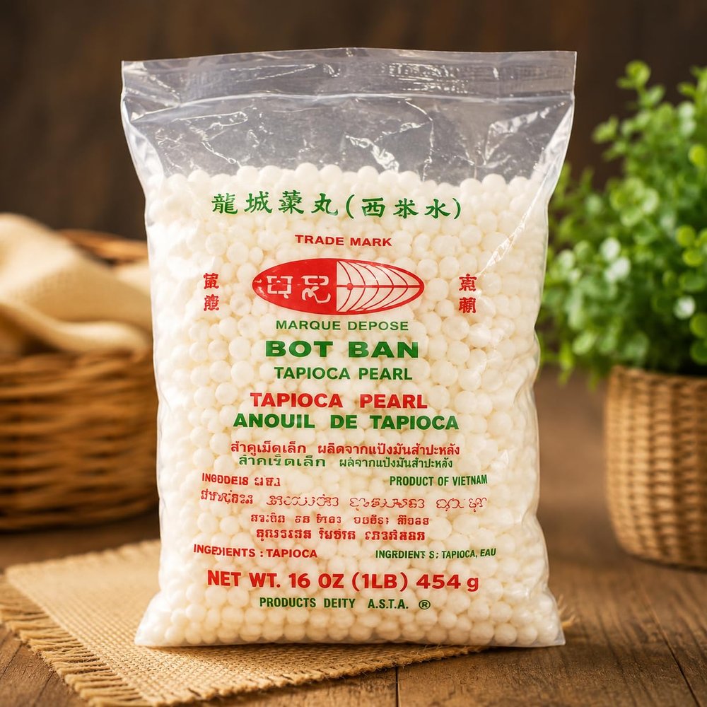 FAKHRI DOUBLE PANDA Large Tapioca Pearls 420g Premium Quality Boba Pearls for Bubble Tea & Desserts
