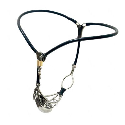 Chastity Belt Stainless Steel Male Chastity Belts Steel for Men Male Sissy for Men Timer Padlock Sissy Panties Band Band Device Anti-Off Detachable and Adjustable,black-90-110cm