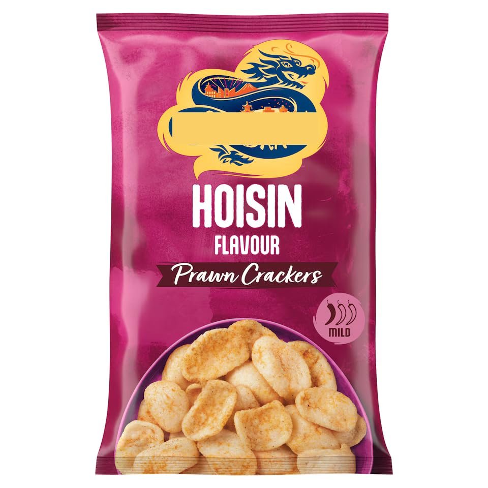 Hoisin Flavour Prawn Crackers, 70g, Mild Chilli, Perfect for Dipping and Sharing