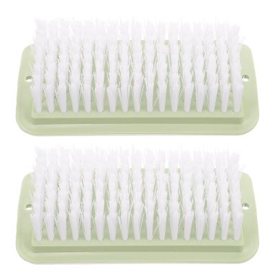 GRADENEVE 2pcs Shoe Cleaning Brushes for Clothes and Bathtub, Portable Household Scrubbing Brushes Made of Sturdy Pp Material, Comfortable Grip and Convenient to Store, for Home and Kitchen