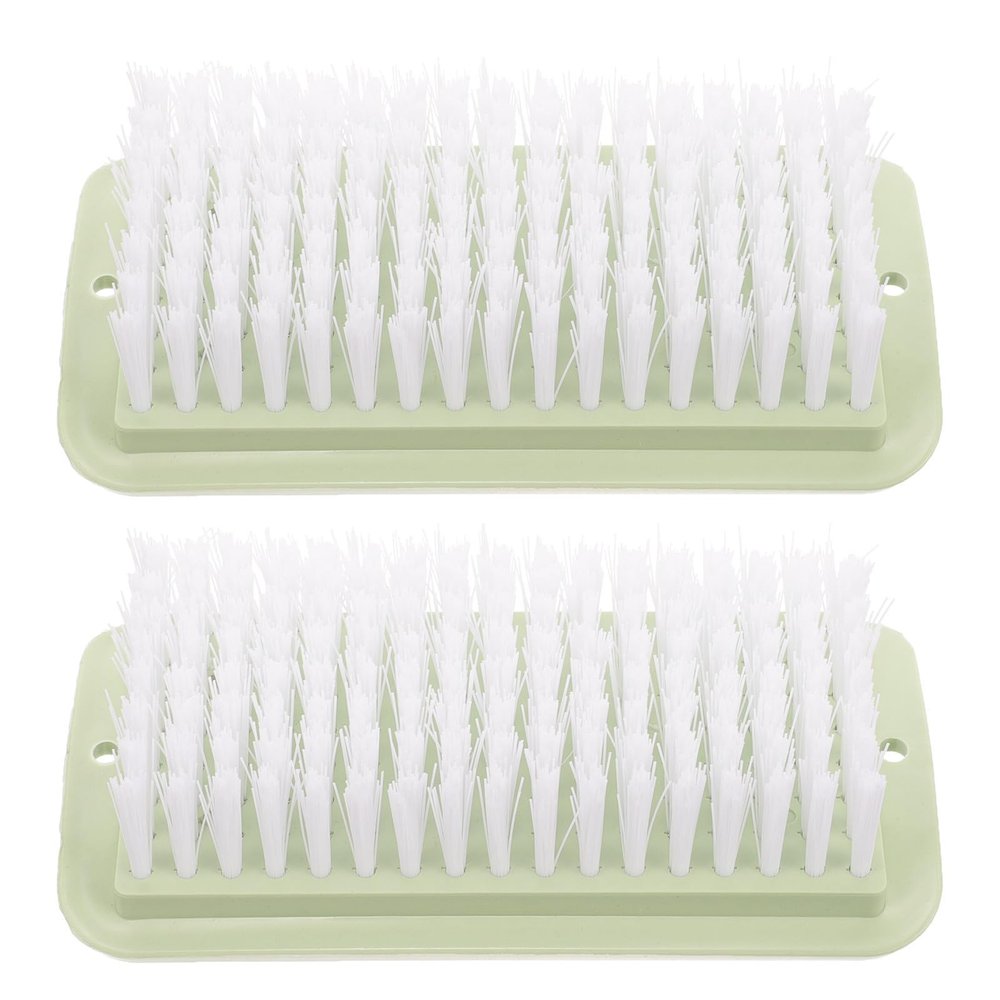 GRADENEVE 2pcs Shoe Cleaning Brushes for Clothes and Bathtub, Portable Household Scrubbing Brushes Made of Sturdy Pp Material, Comfortable Grip and Convenient to Store, for Home and Kitchen