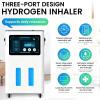 Hydrogen Inhalation Machine, H2 Generator, Flow Adjustable Via Three Ports, 99.99% High Purity, SPE/Pem Water Ionizer, 3L Water Tank, with High Resolution Digital Touchscreen, for Home(1500ml) view 2