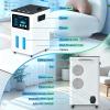 Hydrogen Inhalation Machine, H2 Generator, Flow Adjustable Via Three Ports, 99.99% High Purity, SPE/Pem Water Ionizer, 3L Water Tank, with High Resolution Digital Touchscreen, for Home(1500ml) view 4
