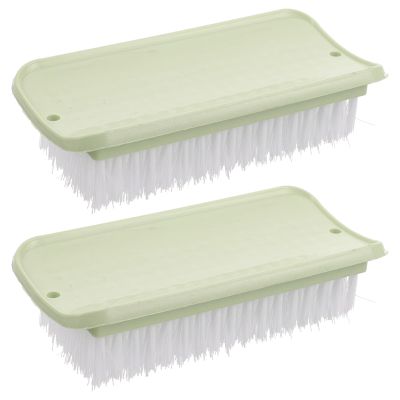 HOMSFOU Multi-functional Household Cleaning Brush for Clothes and Shoes, 2pcs Comfortable Pp Material Brushes That Do Not Hurt Surfaces, for Home and Kitchen Use