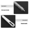 Abaodam 2pcs Plastic Drain Brush for A Sink Drain with Clog Remover Function Mini Shower Unclogging Brush Suitable for Kitchen and Cleaning view 3