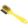 VILLCASE Yellow Handle Nubuck Cleaning Brush for Shoes and Clothes Soft Scrubbing Brush with Three-sided Design Compact Portable for Suede and Delicate Fabrics view 1