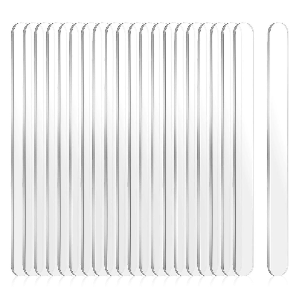 PERSELOSO Acrylic Ice Cream Sticks Can be Stored in Freezer Sticks with Comfortable Grip 30 Pcs Suitable for Crafting and Food Use for Homemade Ice Cream Making