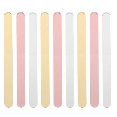 JOINPAYA 30pcs Acrylic DIY Ice Cream Sticks, Safe and Reusable Ice Cream Supplies, for Dessert Shop and Craft Projects