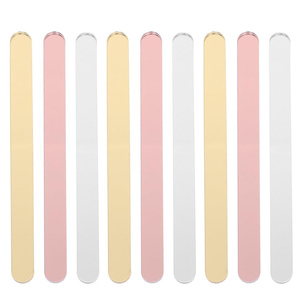 JOINPAYA 30pcs Acrylic DIY Ice Cream Sticks, Safe and Reusable Ice Cream Supplies, for Dessert Shop and Craft Projects