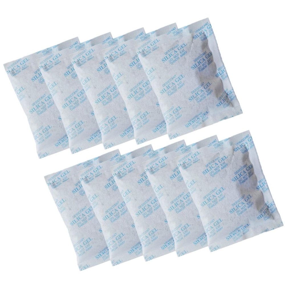 Beaupretty 100pcs Silica Gel Moisture Absorber Packs 10g Each, Safe Nonwoven Fabric Material, Reduce Condensation and Keep Dry in Wardrobe Or Drawer, Blue Desiccant Dehumidifiers for Home Use