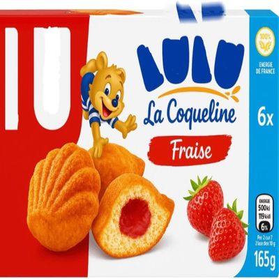 LO Coqueline Strawberry Biscuits 165g Pack of 12