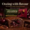 FEASTED Molten Cherry Bliss Vegan Protein Bar 12g Protein, High Fibre, No Added Sugar, Plant-Based Gut-Friendly Snack with Dark Chocolate & Sour Cherry, 50g (Pack of 12) view 3
