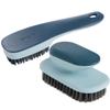 Veemoon 2pcs Cleaning Brush Set for Shoes and Clothing Soft Nylon Bristles and Easy to Grip Abs Handles, for Household Cleaning in Bathroom and Kitchen view 1