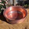 8L Portable Pedicure Bowls, Hand-Hammered Copper Basin, Pure Natural Copper Made, for Wedding, Face Washing, Foot Bath and Soaking Feet view 1