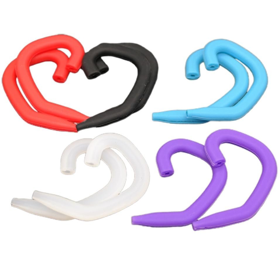VILLCASE 10 Pairs Silicone Mask Ear Hooks Comfortable Ear Protective Hooks Soft and Sturdy Mask Accessories for Daily Use