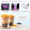 Tapioca Pearl Maker Machine, 3-12mm Forming Tool, Stainless Steel Striper, Ball Rubbing Board for Boba, Taro Balls view 3