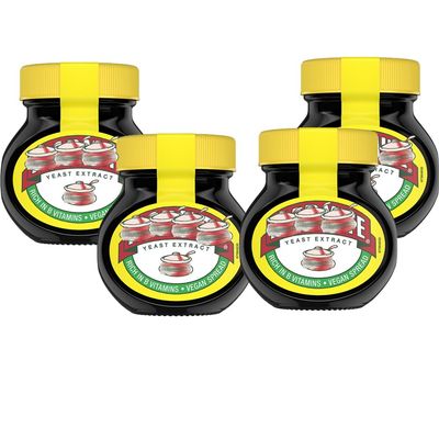 Classic Yeast Extract Spread 125g - Rich in B Vitamins - Vegan Spread - mte (4 x Bottles)