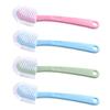 iplusmile Shoe Cleaning Brush Set 4pcs Random Color with Handle for Strong Cleaning Power, Sturdy Decontamination Brushes for Bathroom and Travel Use view 1
